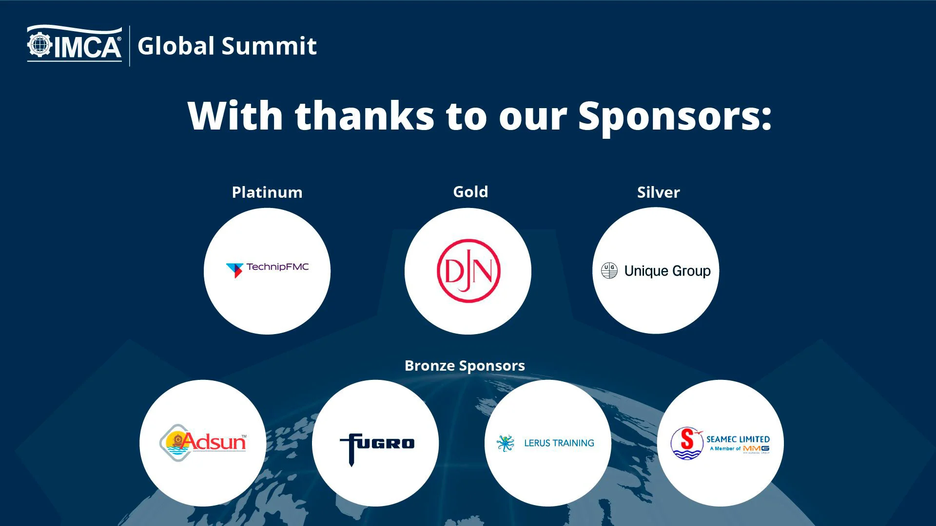 IMCA Global Summit 2024 - Sponsors